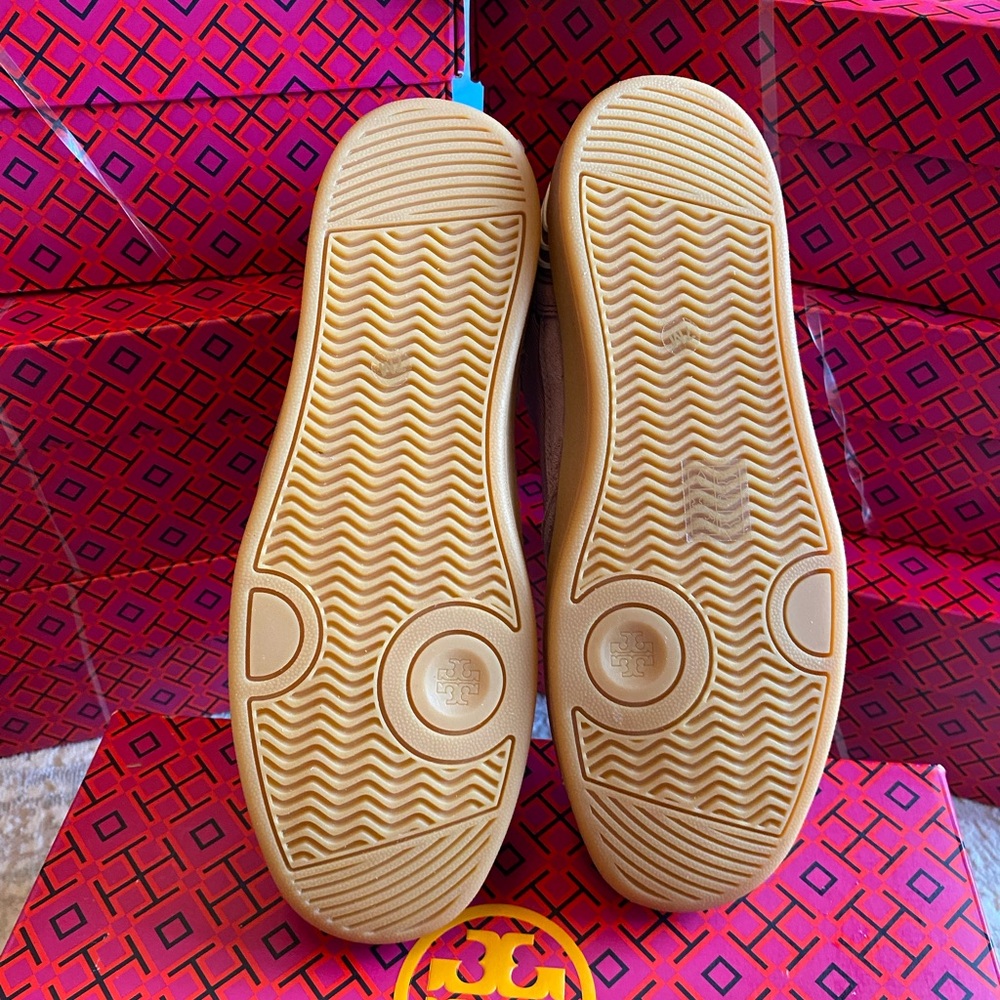 Tory Burch Pink Sneakers with Gold Details - Picture 9 of 10